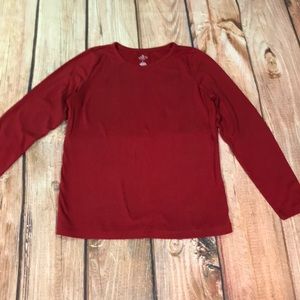 Red long sleeve shirt